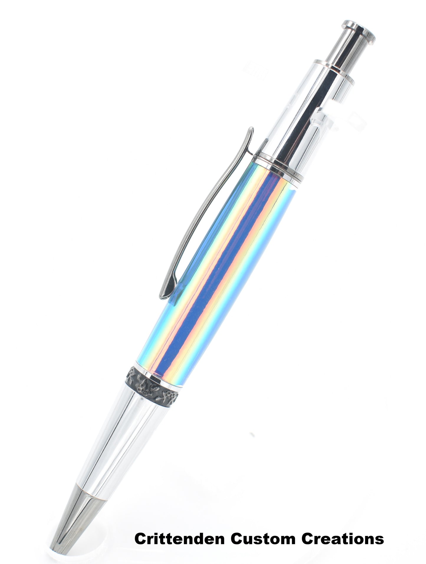 Holographic Shimmer Custom Cast Acrylic  - Aero Click Pen