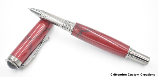 Bloody Basin Red Jasper Tru-Stone  - Jr. Retro Rollerball Pen