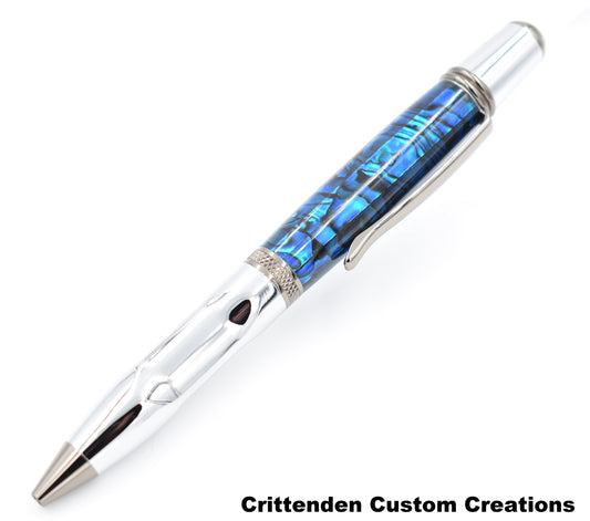 Dark Blue Abalone - Sierra Grip Twist Pen