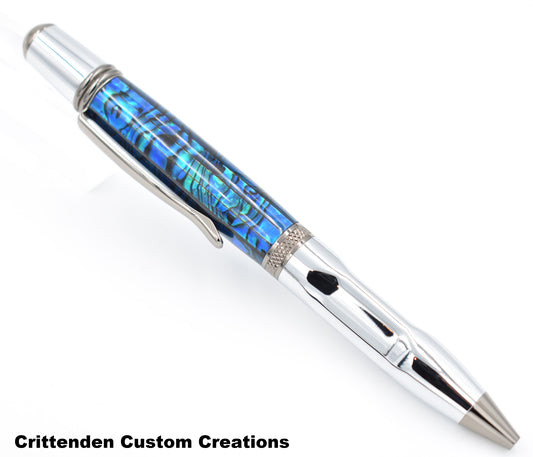 Dark Blue Abalone - Sierra Grip Twist Pen