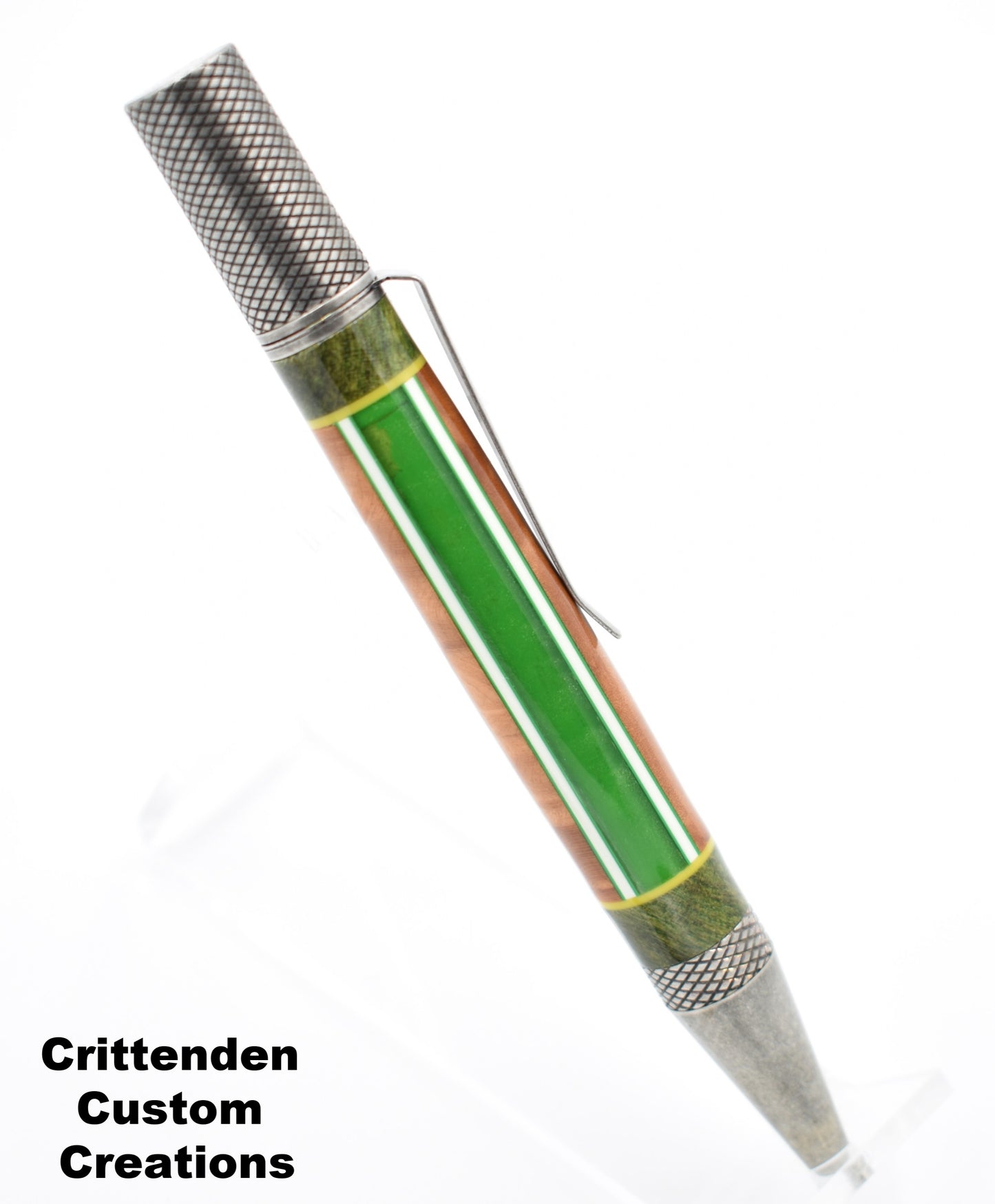 Segmented Acrylic & Wood  - Professor Twist Pen