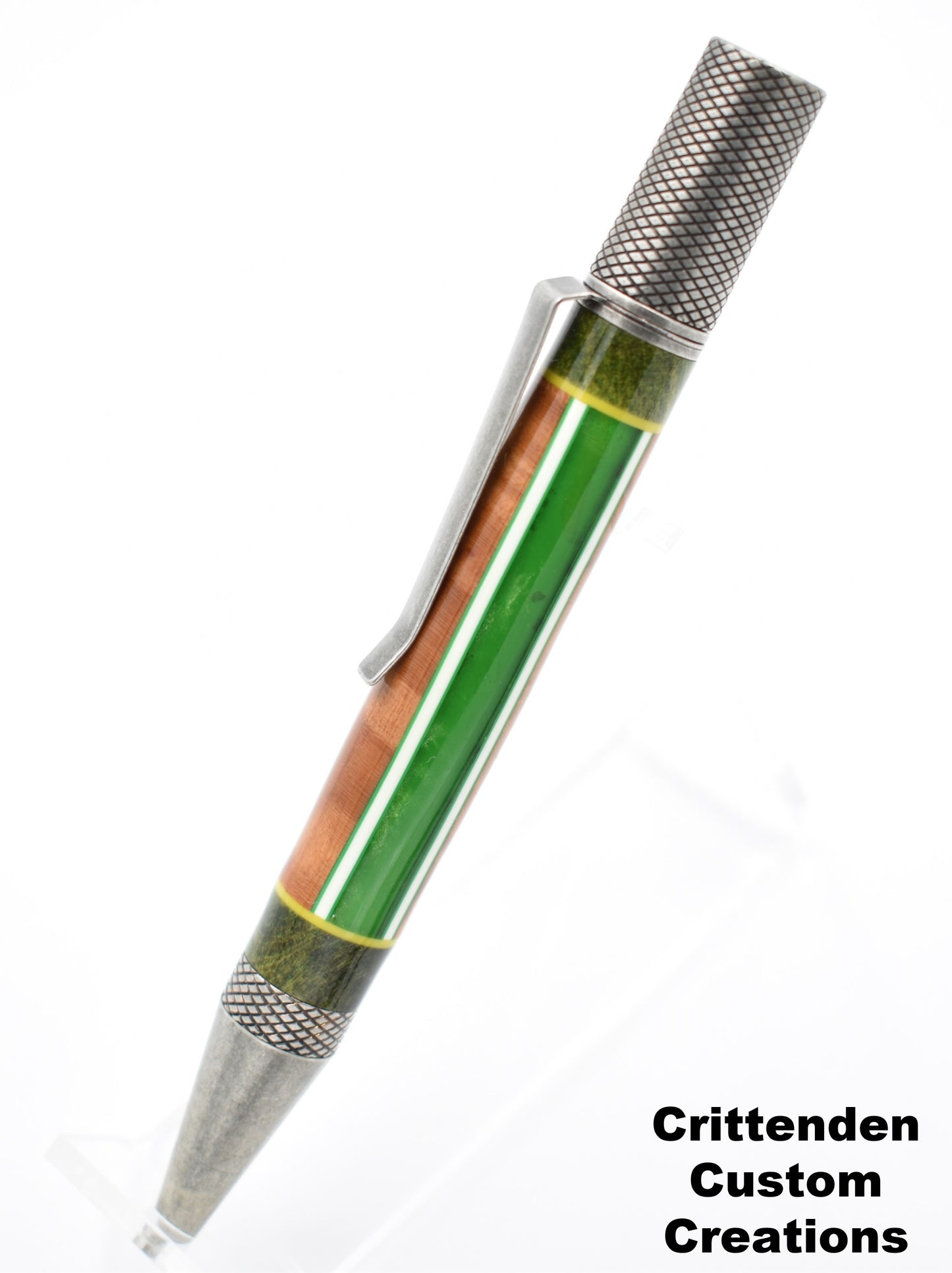 Segmented Acrylic & Wood - Professor Twist Pen