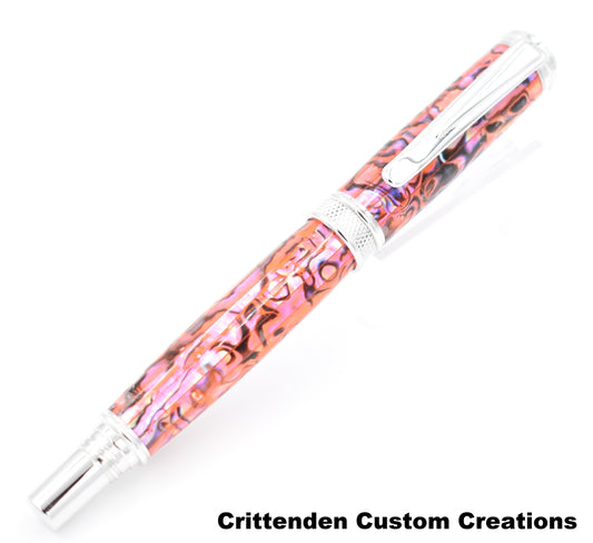 Blaze Orange Abalone - Jr. Harold Rollerball