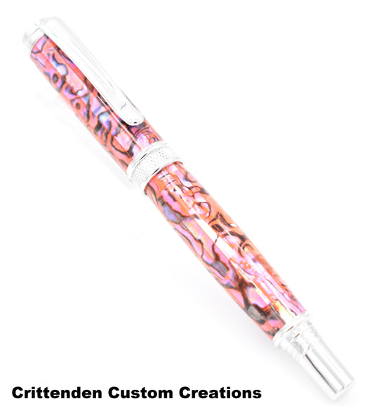 Blaze Orange Abalone - Jr. Harold Rollerball