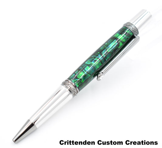 Dark Green Abalone - Sierra Majestic Ballpoint Pen