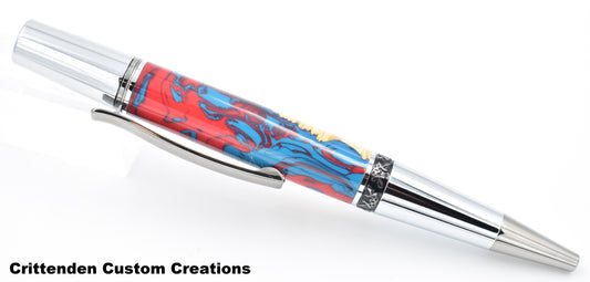 Kavachi and Maple Burl Hybrid - Aero Twist Pen