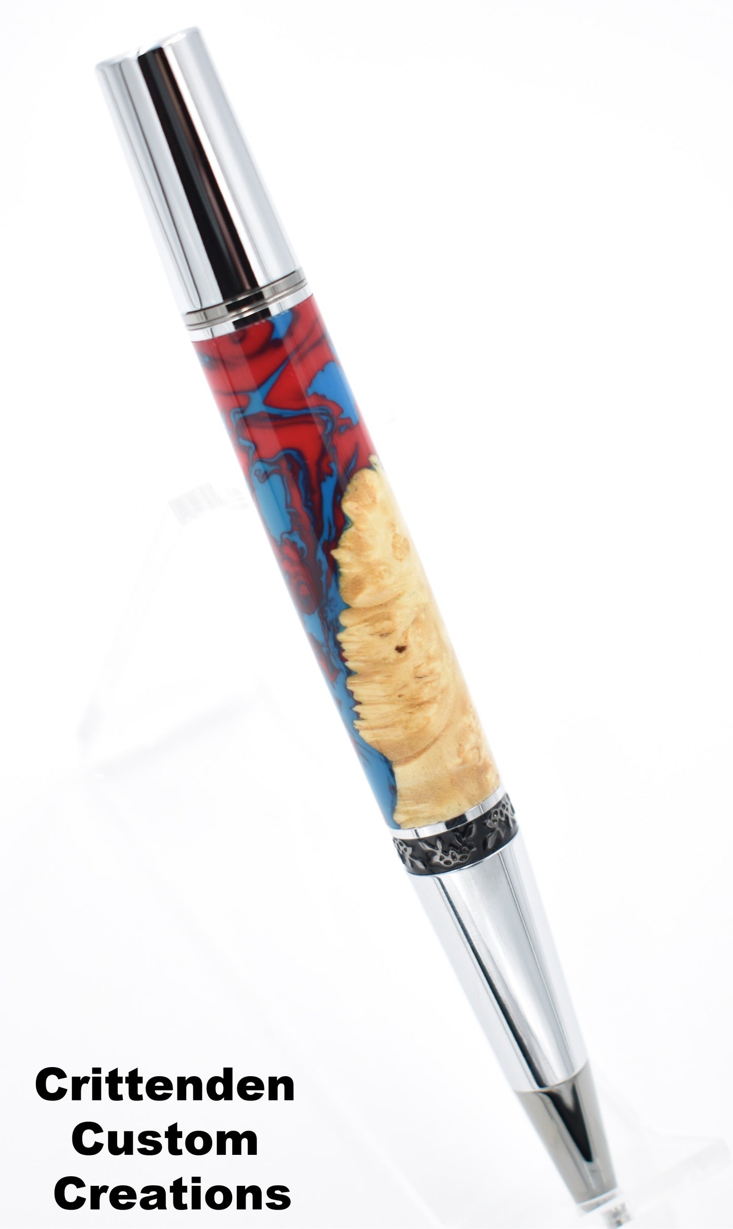 Kavachi and Maple Burl Hybrid - Aero Twist Pen