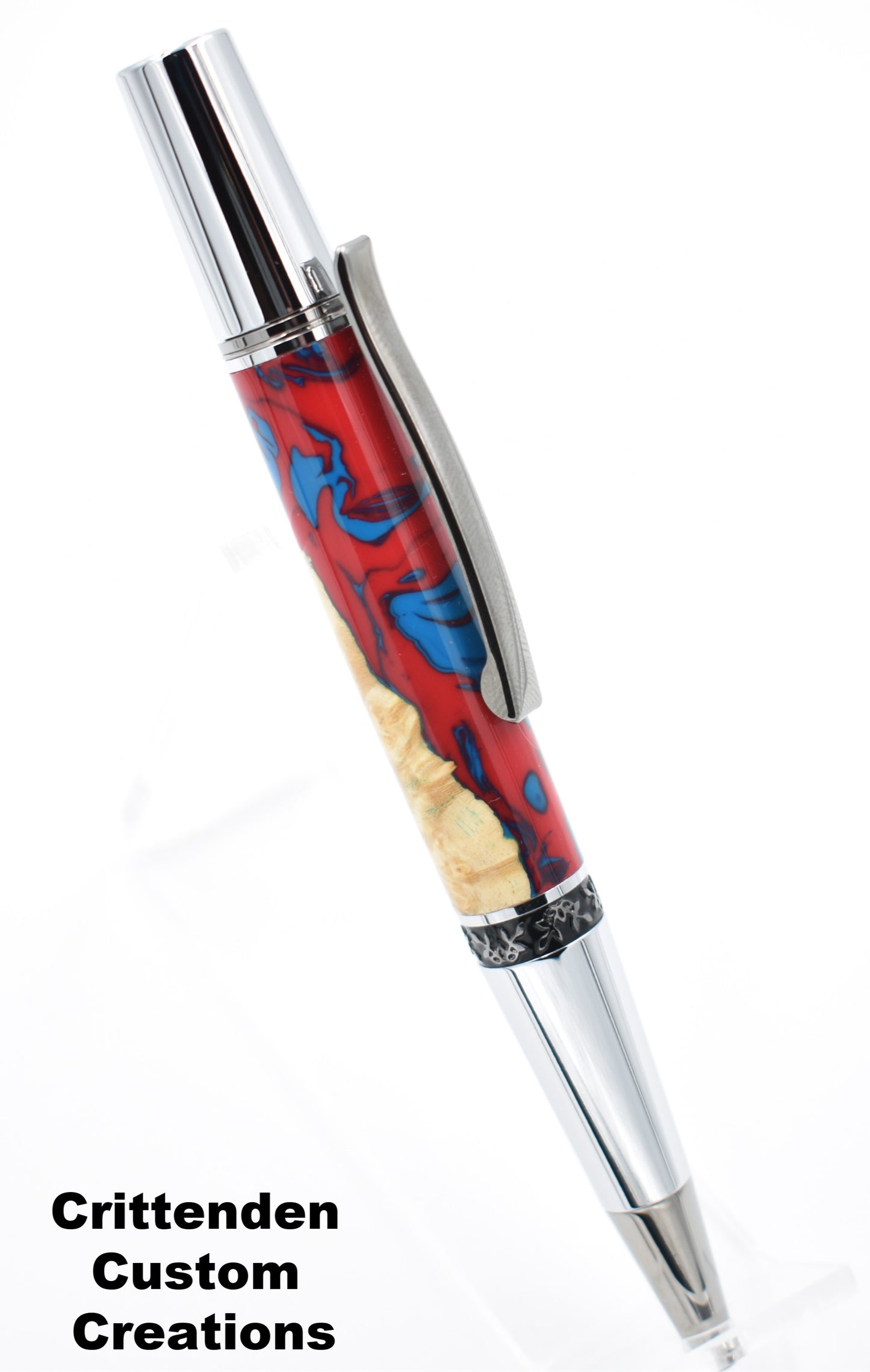 Kavachi and Maple Burl Hybrid - Aero Twist Pen