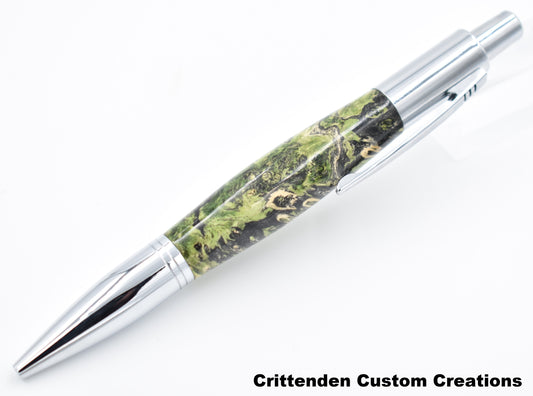 Double Dyed Box Elder Burl - Vesper Click Pen