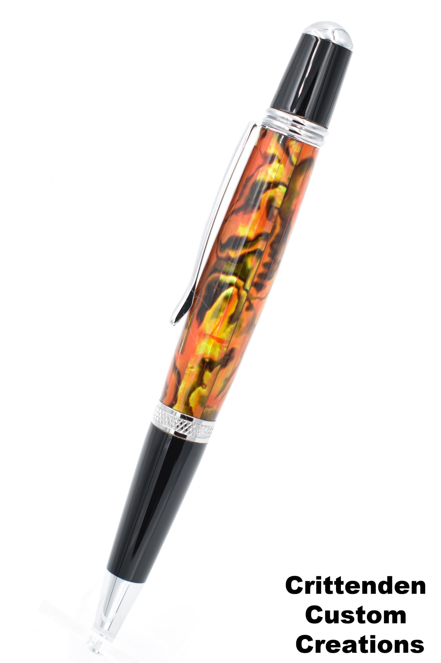Sunset Orange Abalone - Sierra Twist Ballpoint Pen