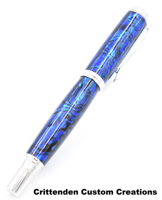 Dark Blue Abalone - Jr. George Rollerball