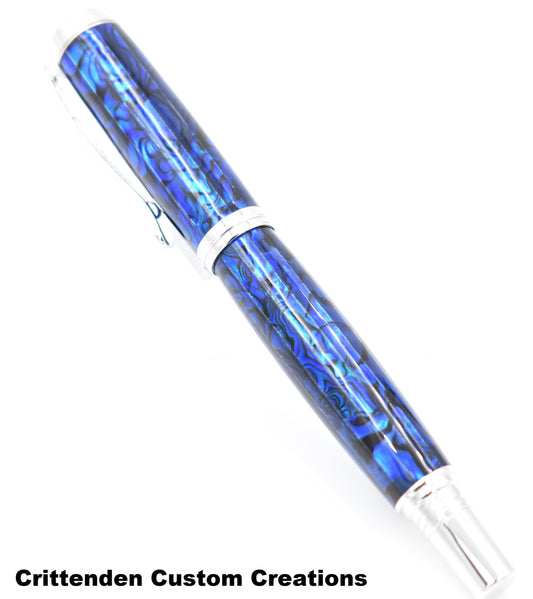 Dark Blue Abalone - Jr. George Rollerball