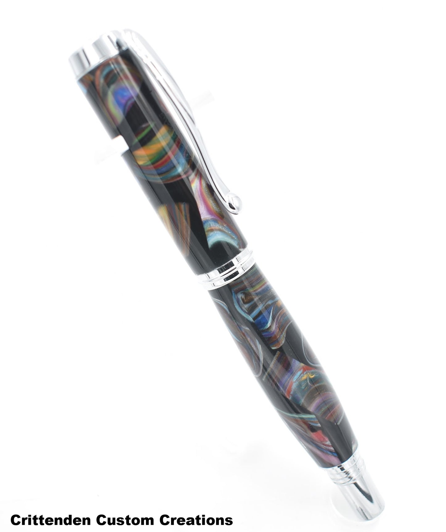 Multi-Color Re-Claimed Acrylic - Jr. George Fountain Pen