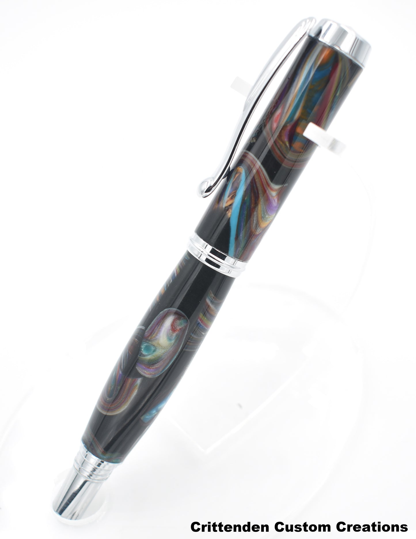 Multi-Color Re-Claimed Acrylic - Jr. George Fountain Pen