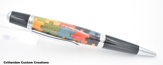 5 Color Puzzle (Laser-cut Inlay) - Sierra Twist Pen