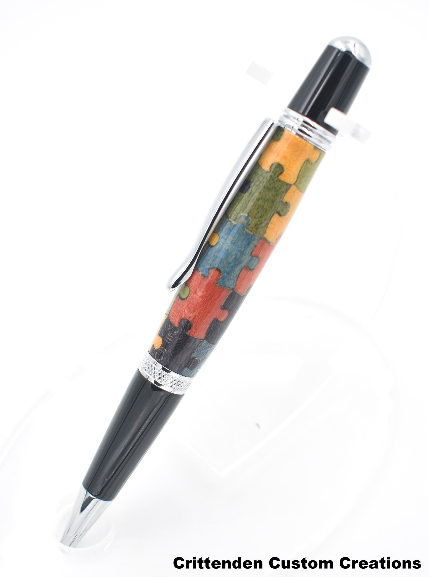 5 Color Puzzle (Laser-cut Inlay) - Sierra Twist Pen