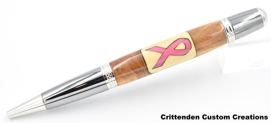 Breast Cancer Awareness (Laser-cut Inlay) - Sierra Twist Pen