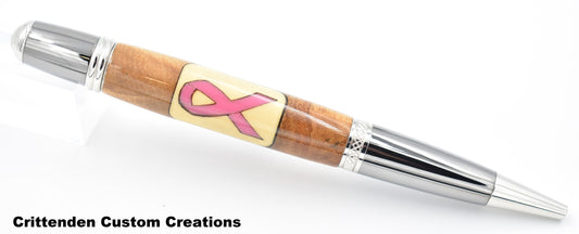 Breast Cancer Awareness (Laser-cut Inlay) - Sierra Twist Pen