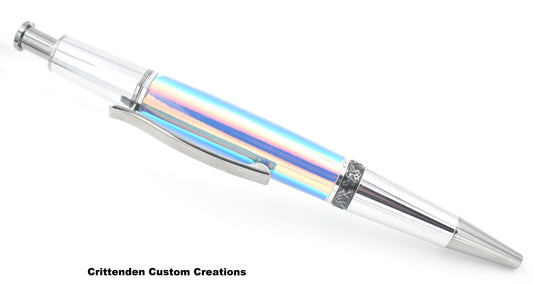 Holographic Shimmer Custom Cast Acrylic  - Aero Click Pen