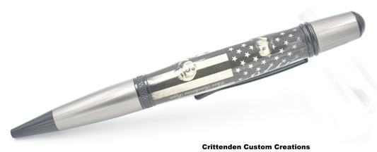 Washington and Jefferson "Where Revolution Begins" Custom Image Cast  - Sierra Twist Ballpoint Pen