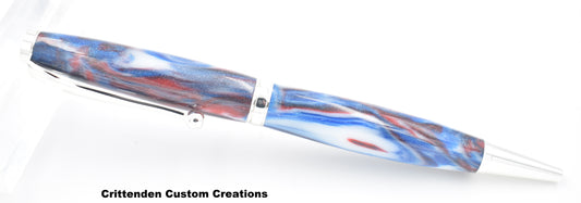 Red / White / Blue Patriotic Diamondcast - Comfort Twist Pen