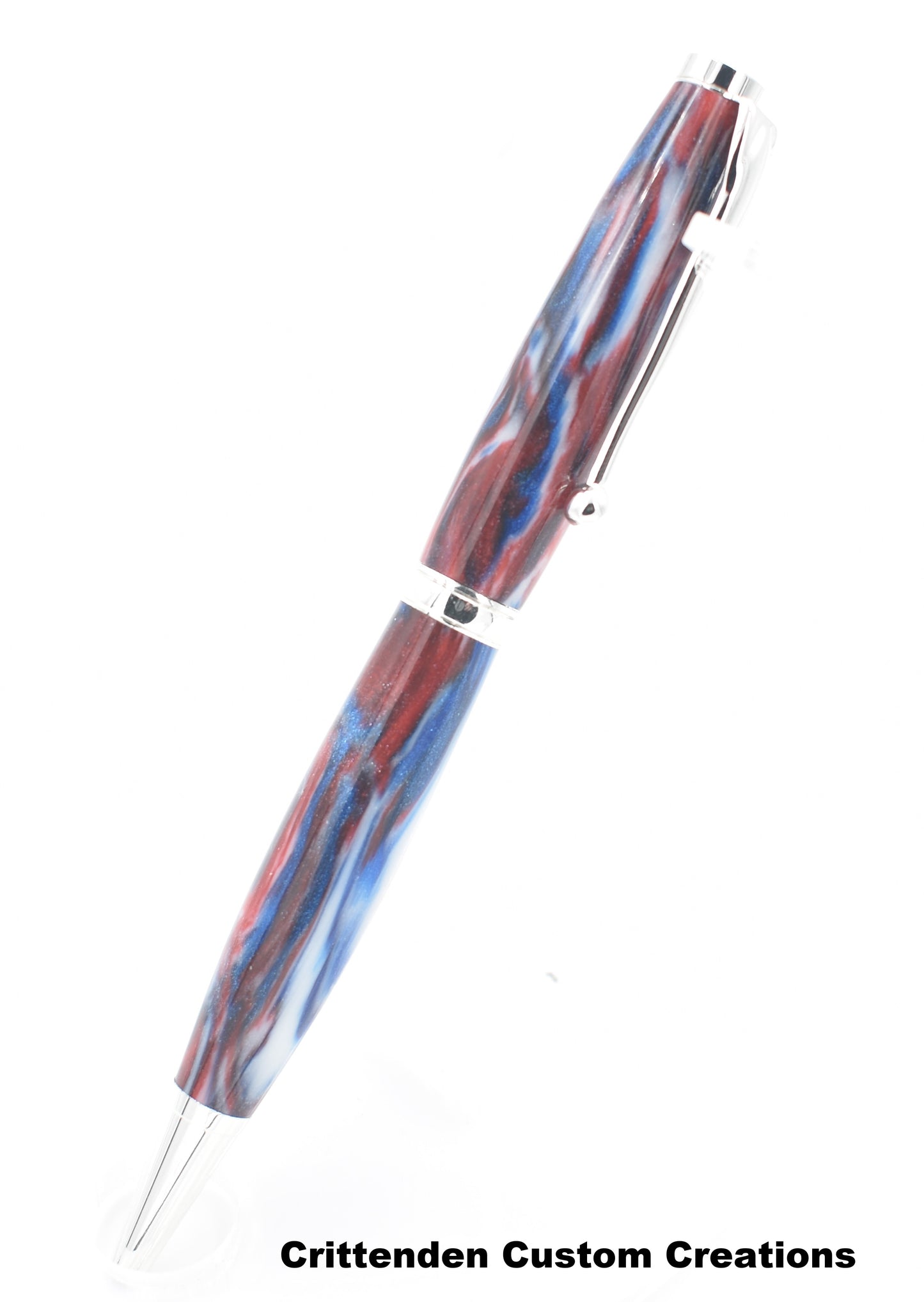 Red / White / Blue Patriotic Diamondcast - Comfort Twist Pen
