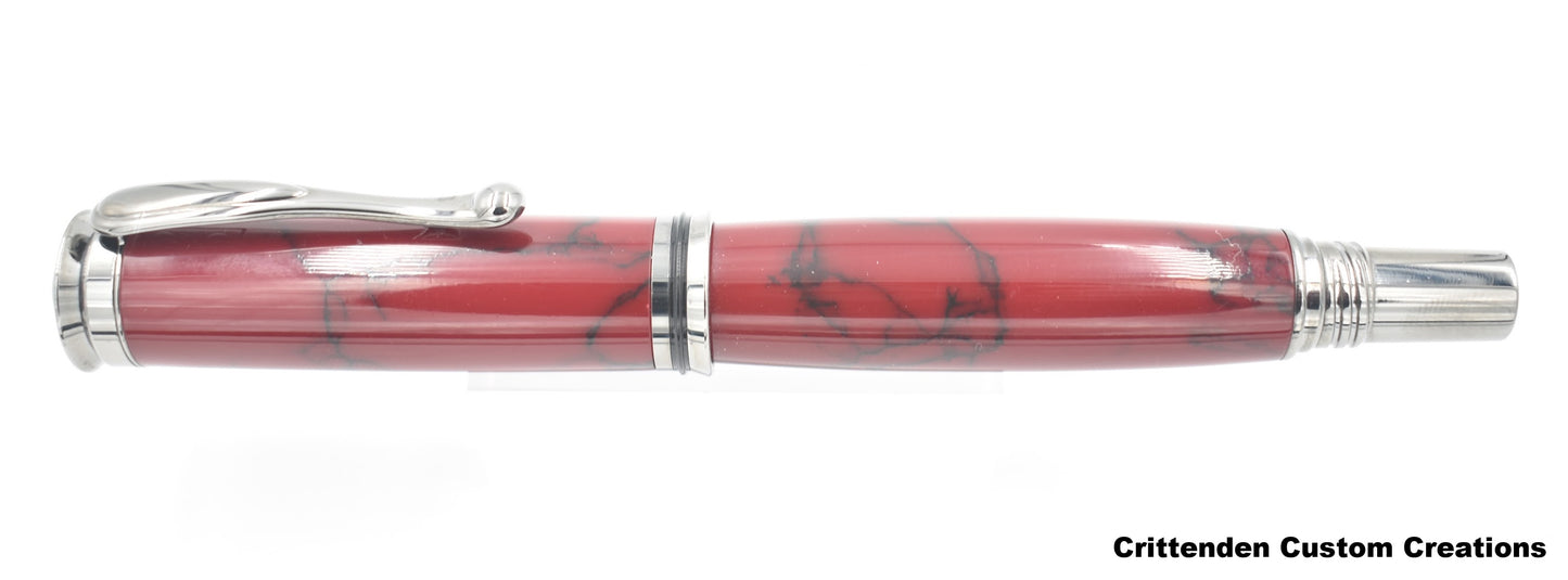 Bloody Basin Red Jasper Tru-Stone  - Jr. Retro Rollerball Pen