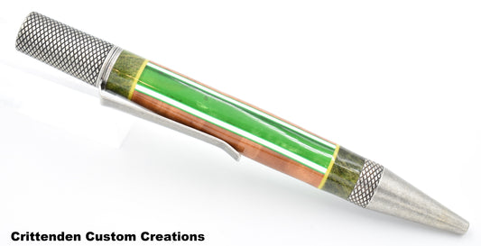 Segmented Acrylic & Wood  - Professor Twist Pen