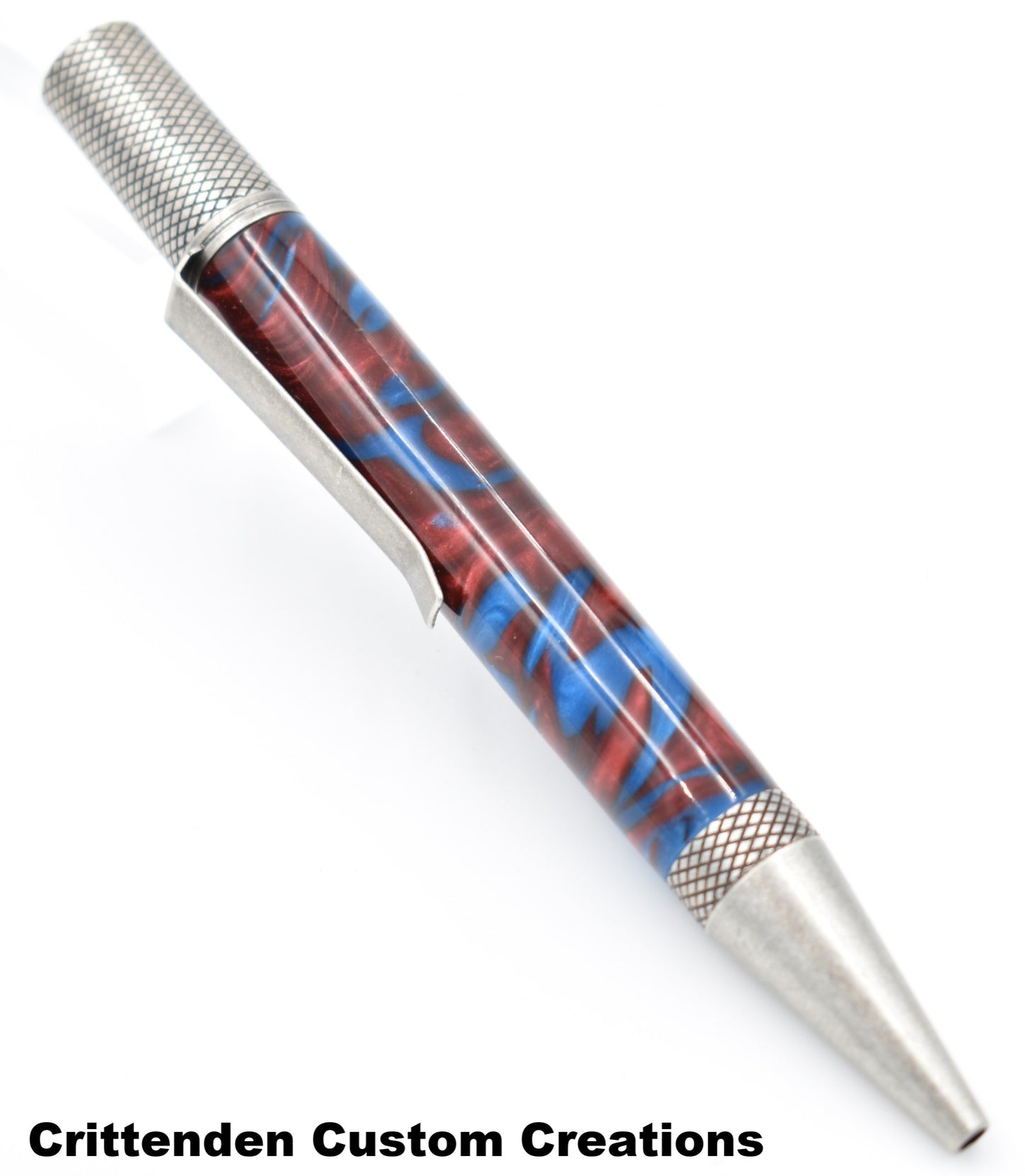 Red & Blue Acrylic - Professor Twist Pen