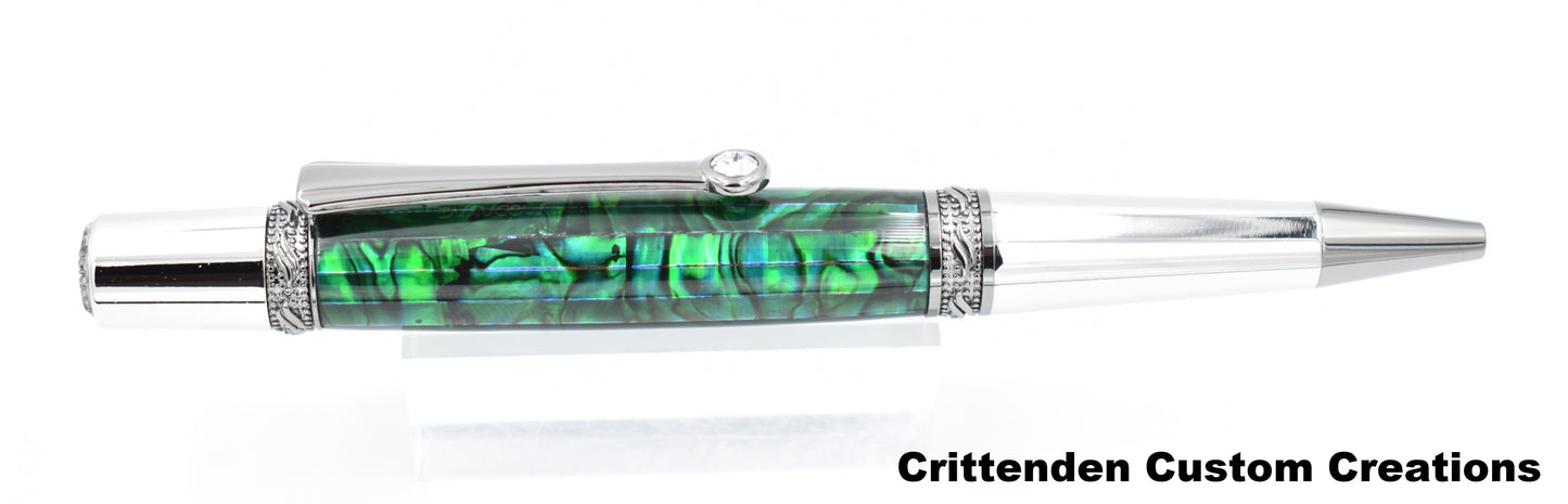 Dark Green Abalone - Sierra Majestic Ballpoint Pen