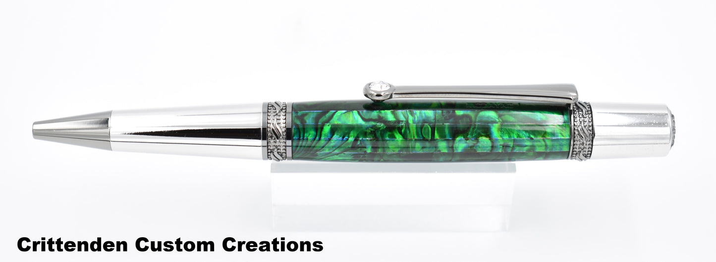 Dark Green Abalone - Sierra Majestic Ballpoint Pen