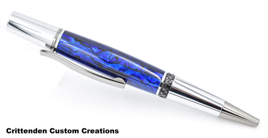 Burple (Blue-Purple) Abalone  - Aero Twist Pen