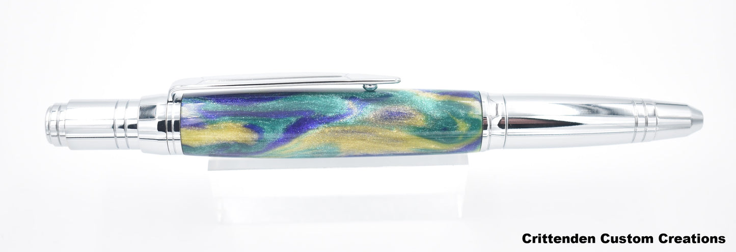 French Quarter Diamondcast Acrylic - Zephyr Twist Pen