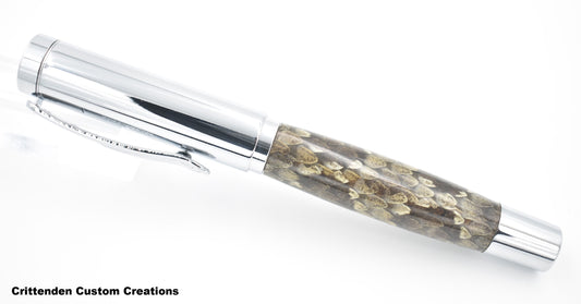 Prairie Rattlesnake Skin Cast  - Derek Rollerball Pen